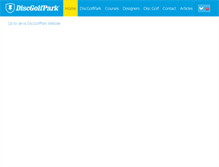 Tablet Screenshot of discgolfpark.net